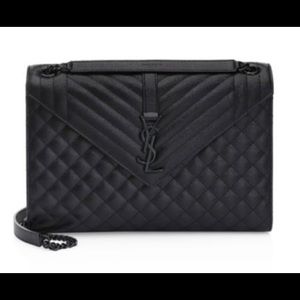 Black Large Envelope Shoulder Bag